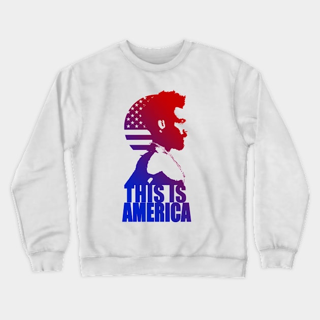 This is America Crewneck Sweatshirt by DstreetStyle